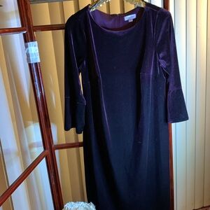 NWT CALVIN KLEIN Velvet Dress